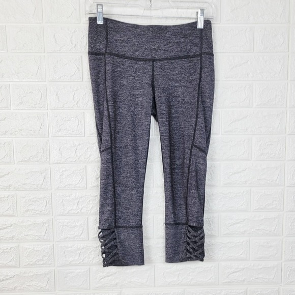 11: ATHLETA Mind Over Mat Capri Leggings | Charcoal | Size- S - Picture 5 of 13
